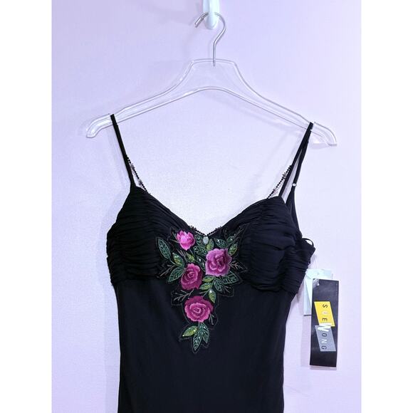 Sue Wong Embellished Mino Dress in Boack Size 10 - Picture 2 of 11